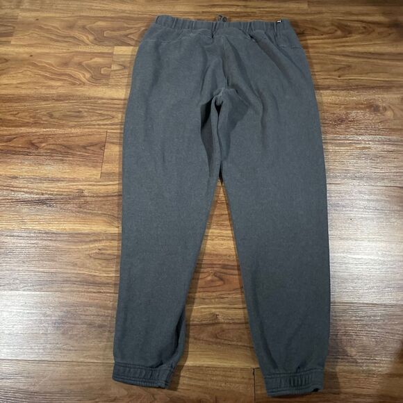 Puma Pants Gray Fleece Sweatpants Joggers Drawstring Pockets Athletic Mens XL - Picture 8 of 8